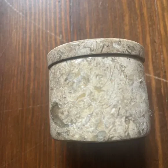 RARE Vtg Walt Disney World Elephant Rhino Carved Wooden Box Marble Jar Complete